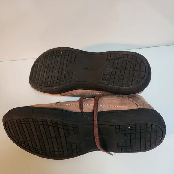Land's End Hickory Brown Suede Casual Lace Up Shoes Size 12EE - Picture 6 of 8